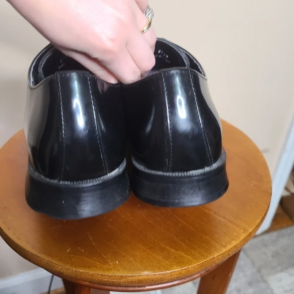 Jos A Bank Men's Black Leather Oxford Dress Shoes